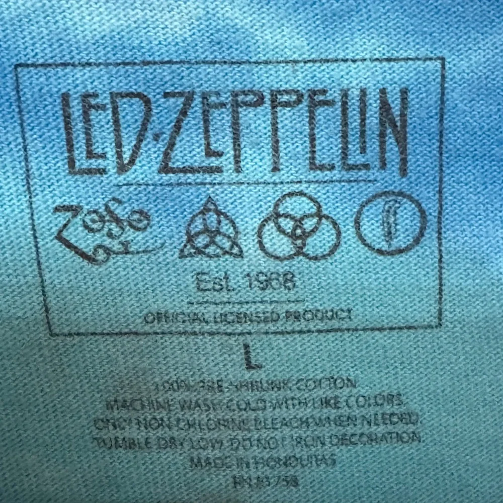 Vintage Led Zeppelin Rock Band 1975 Tour Swan Song Tie-Dye Men’s L T-Shirt MINTY - Picture 4 of 4
